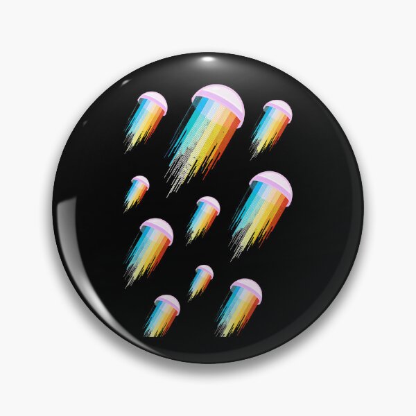 Item preview, Rainbow Jellyfish Abstract Pattern designed and sold by helencacu.