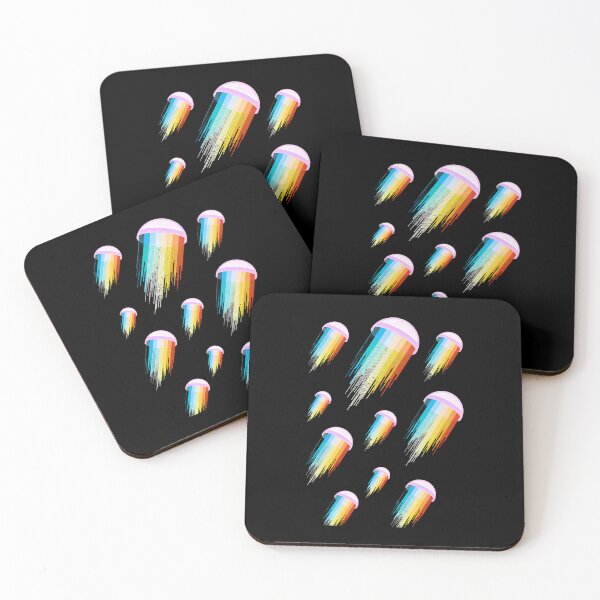 Item preview, Rainbow Jellyfish Abstract Pattern designed and sold by helencacu.