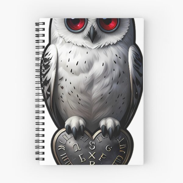 Item preview, Gothic Snowy Owl Silver Runic Planchette designed and sold by IllumeInk.