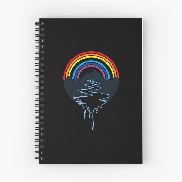 Item preview, Rainbow River Mountains Dripping Paint Art designed and sold by lamercarv.