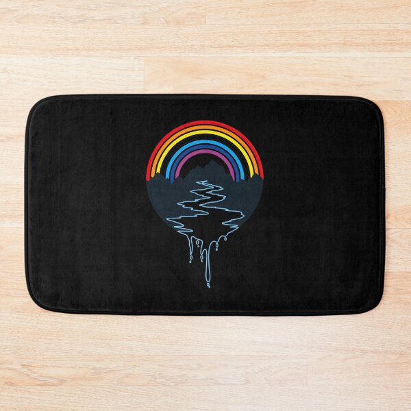 Item preview, Rainbow River Mountains Dripping Paint Art designed and sold by lamercarv.