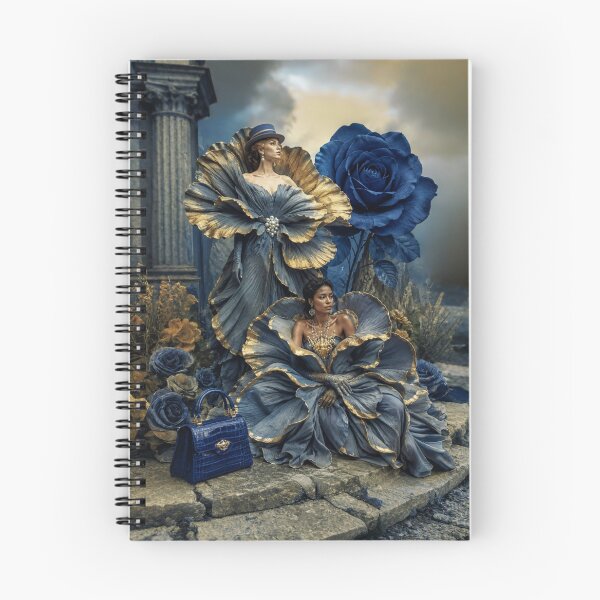 Item preview, Dramatic Blue Rose Couture Surreal Portrait designed and sold by KingsArtworx 2.
