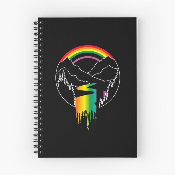 Item preview, Rainbow River Mountains Dripping Art designed and sold by fetzrolfs.