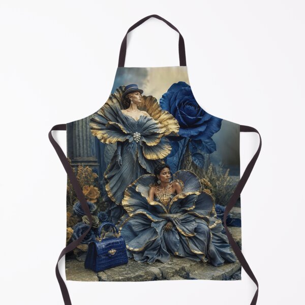 Item preview, Dramatic Blue Rose Couture Surreal Portrait designed and sold by KingsArtworx 2.