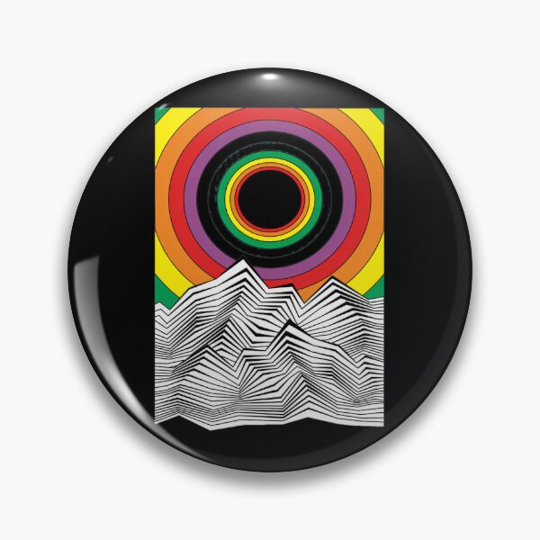Item preview, Rainbow Vortex Mountain Abstract Art designed and sold by bezaperina.