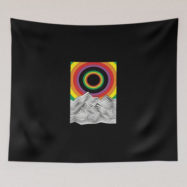 Item preview, Rainbow Vortex Mountain Abstract Art designed and sold by bezaperina.