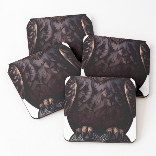Item preview, Gothic Great Horned Owl Obsidian Planchette designed and sold by IllumeInk.
