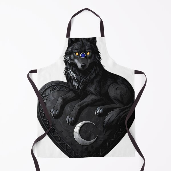 Item preview, Gothic Timber Wolf Crescent Moon Planchette designed and sold by IllumeInk.