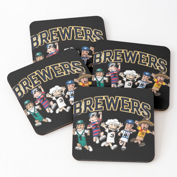 Item preview,  Brewers Sausage Mascot Race Cartoon Sports designed and sold by yassirdesign8.