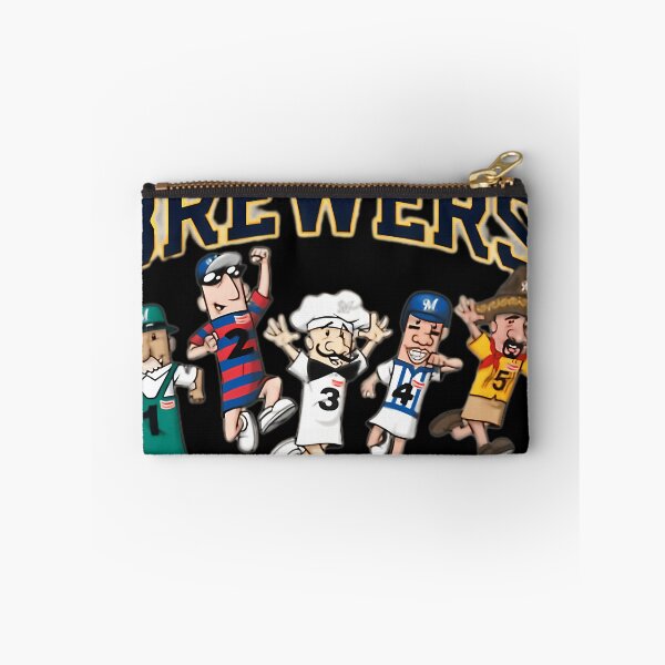 Item preview,  Brewers Sausage Mascot Race Cartoon Sports designed and sold by yassirdesign8.