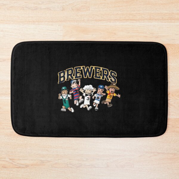 Item preview,  Brewers Sausage Mascot Race Cartoon Sports designed and sold by yassirdesign8.