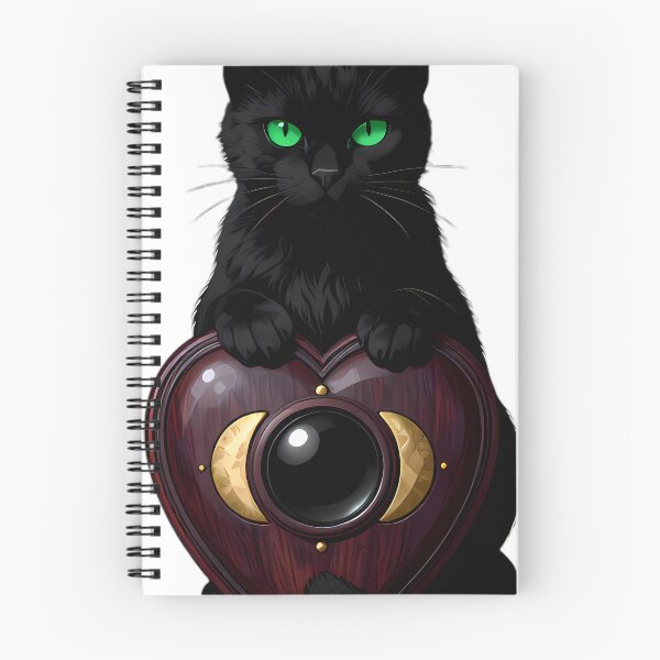 Item preview, Gothic Black Cat Triple Moon Planchette designed and sold by IllumeInk.