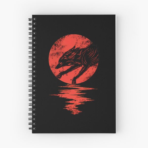 Item preview, Red Moon Wolf Reflection Art designed and sold by wyrichbosle.