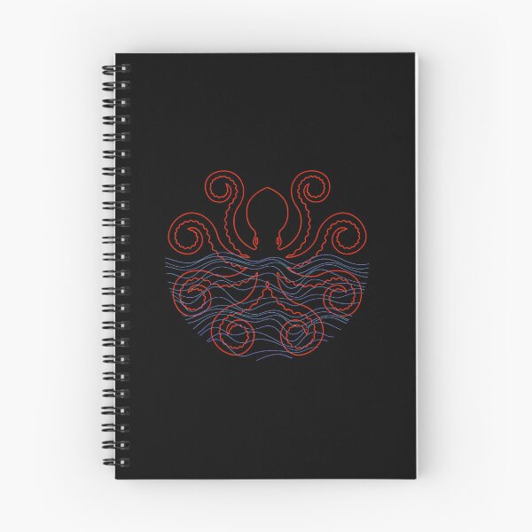 Item preview, Red Octopus Line Art Ocean Abstract Design designed and sold by sotospor.