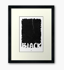 Black Artwork Framed Print