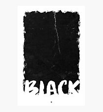 Black Artwork Photographic Print