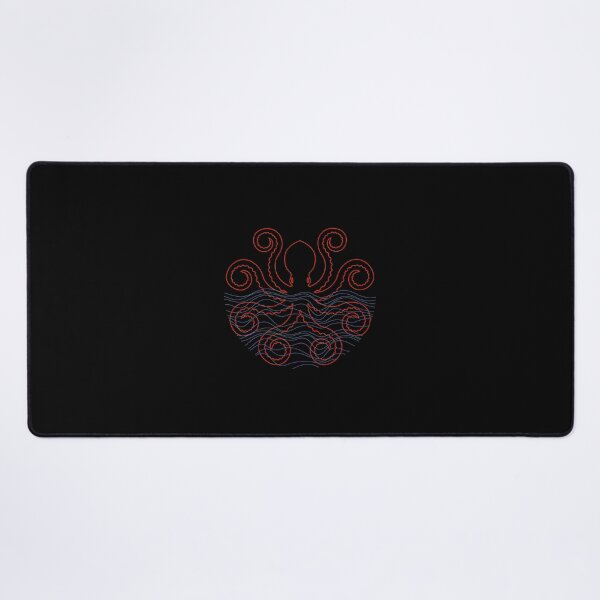 Item preview, Red Octopus Line Art Ocean Abstract Design designed and sold by sotospor.