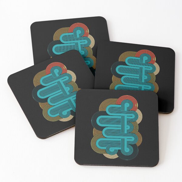Item preview, Retro Abstract Curved Lines Art designed and sold by lamercarv.
