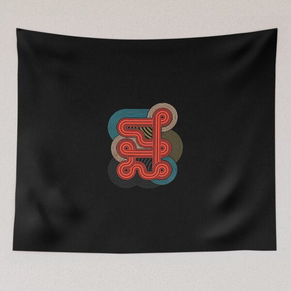 Item preview, Retro Abstract Geometric Lines Design designed and sold by fetzrolfs.