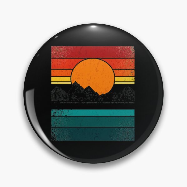 Item preview, Retro Bear Mountain Sunset Stripes designed and sold by andrasmar.