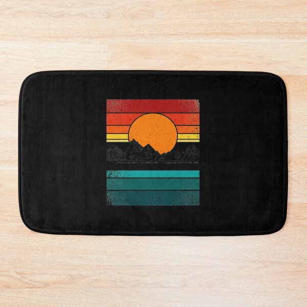 Item preview, Retro Bear Mountain Sunset Stripes designed and sold by andrasmar.