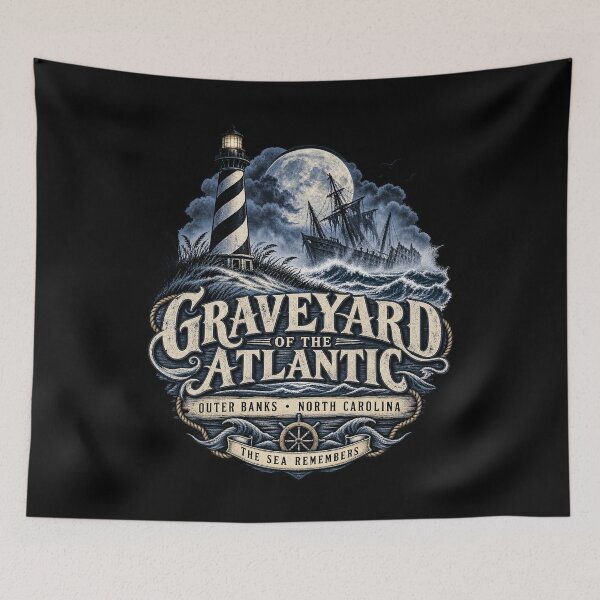 Item preview, Graveyard of the Atlantic Haunted Coast designed and sold by The Coastal Route.