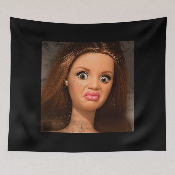 Item preview, Disgusted Doll Face Funny Doll Reaction  designed and sold by vikas4u.