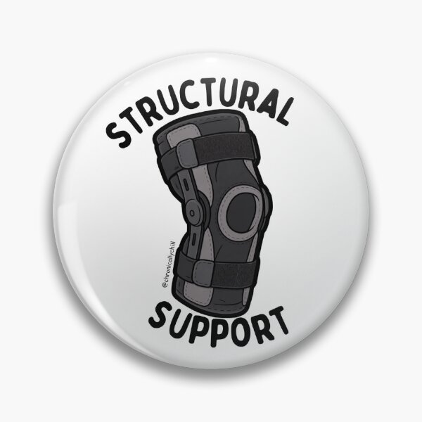 Item preview, structural support knee brace designed and sold by chronicallychill.