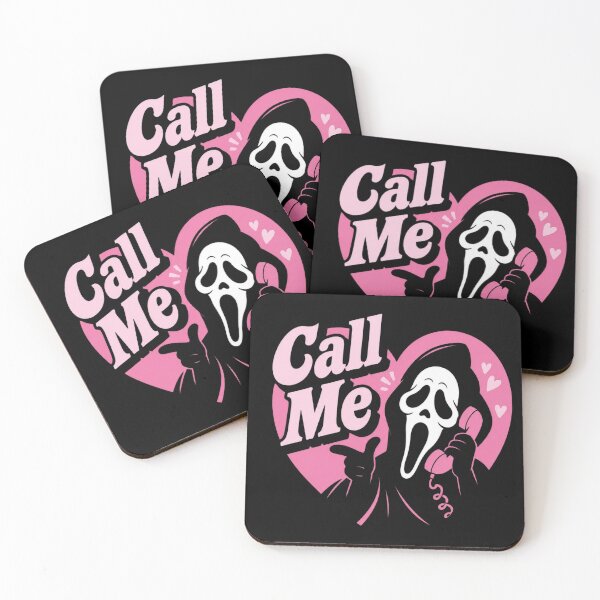 Item preview, Call Me Ghostface Pink Heart Graphic for Horror Fans designed and sold by AzulAdams.