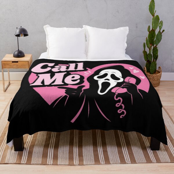 Item preview, Call Me Ghostface Pink Heart Graphic for Horror Fans designed and sold by AzulAdams.
