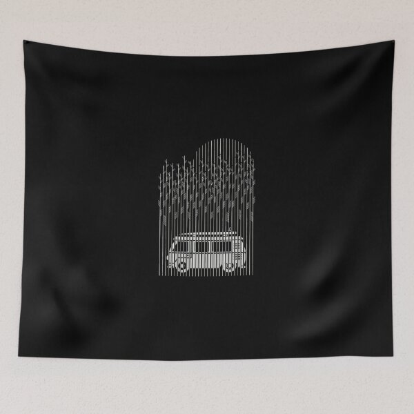 Item preview, Retro Camper Van Line Art Design designed and sold by wyrichbosle.