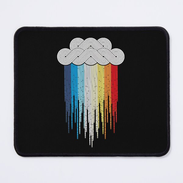 Item preview, Retro Cloud Colorful Rain Geometric Art designed and sold by bezaperina.