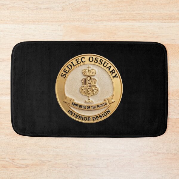 Item preview, Sedlec Ossuary Interior Design - Employee of the Month Fake Badge designed and sold by RogueSquirrels.