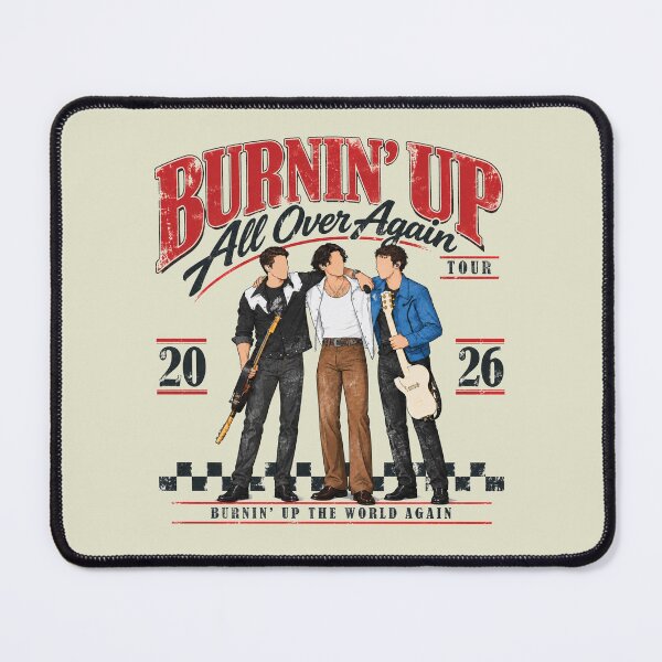 Item preview, Burnin’ Up All Over Again 2000s Tour Date JB Fan J Brothers Burnin’ Up Tour  designed and sold by Kovav.