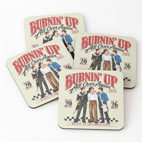 Item preview, Burnin’ Up All Over Again 2000s Tour Date JB Fan J Brothers Burnin’ Up Tour  designed and sold by Kovav.