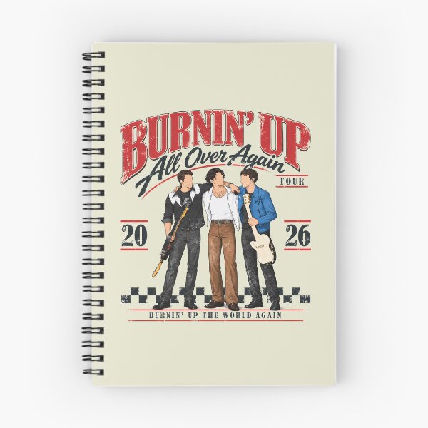 Item preview, Burnin’ Up All Over Again 2000s Tour Date JB Fan J Brothers Burnin’ Up Tour  designed and sold by Kovav.