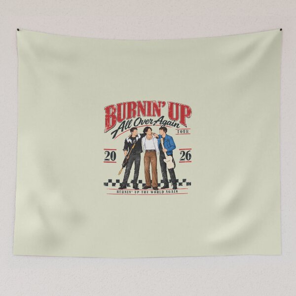 Item preview, Burnin’ Up All Over Again 2000s Tour Date JB Fan J Brothers Burnin’ Up Tour  designed and sold by Kovav.