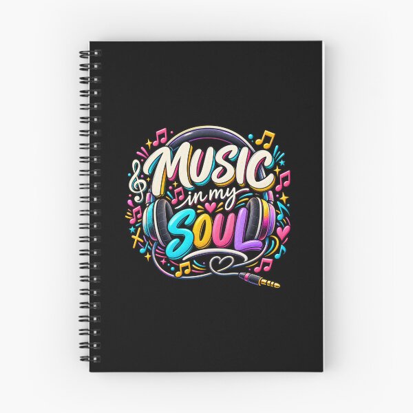 Item preview, Music in My Soul – Colorful Headphones Music Lover Design designed and sold by RJACreative.
