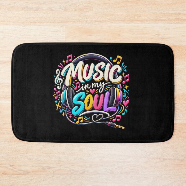 Item preview, Music in My Soul – Colorful Headphones Music Lover Design designed and sold by RJACreative.