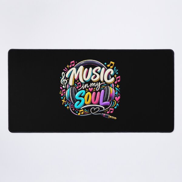 Item preview, Music in My Soul – Colorful Headphones Music Lover Design designed and sold by RJACreative.