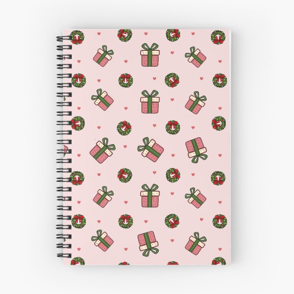 Item preview, Cute Christmas Seamless Pattern with Gift Boxes, Wreaths and Hearts designed and sold by Manyart13031992.