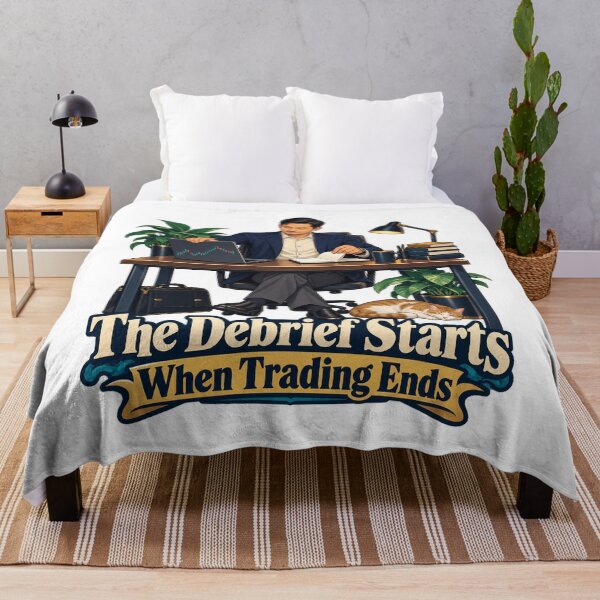 Item preview, The Debrief Starts When Trading Ends Anime Art designed and sold by Bikivuno.