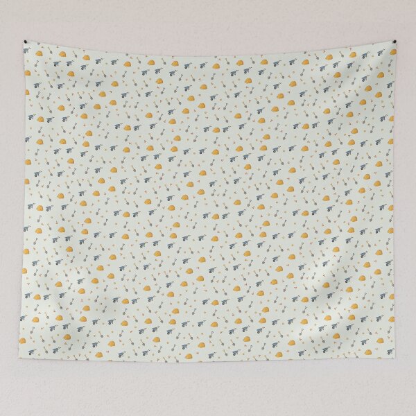 Item preview, Tools and Wheelbarrows – Cute Construction Gear Pattern designed and sold by penny+florence.