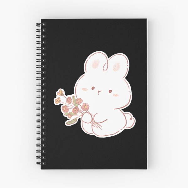 Item preview, Cute Easter Bunny With Flower Bouquet designed and sold by CosmosUK.