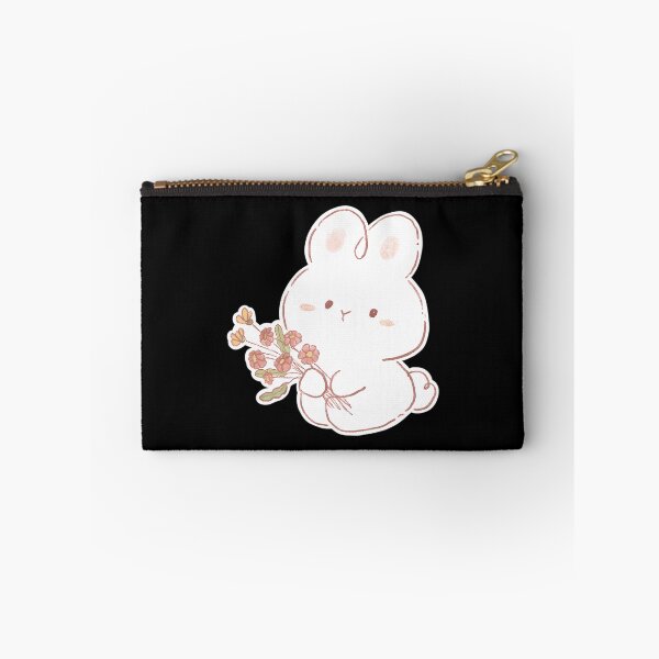 Item preview, Cute Easter Bunny With Flower Bouquet designed and sold by CosmosUK.