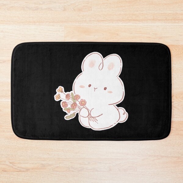 Item preview, Cute Easter Bunny With Flower Bouquet designed and sold by CosmosUK.
