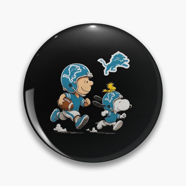 Item preview, Charlie Brown Snoopy Detroit Lions Football designed and sold by WildMyth.