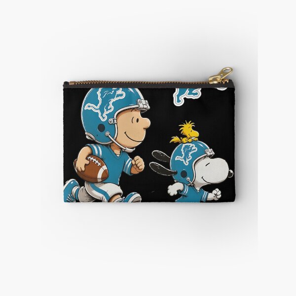 Item preview, Charlie Brown Snoopy Detroit Lions Football designed and sold by WildMyth.