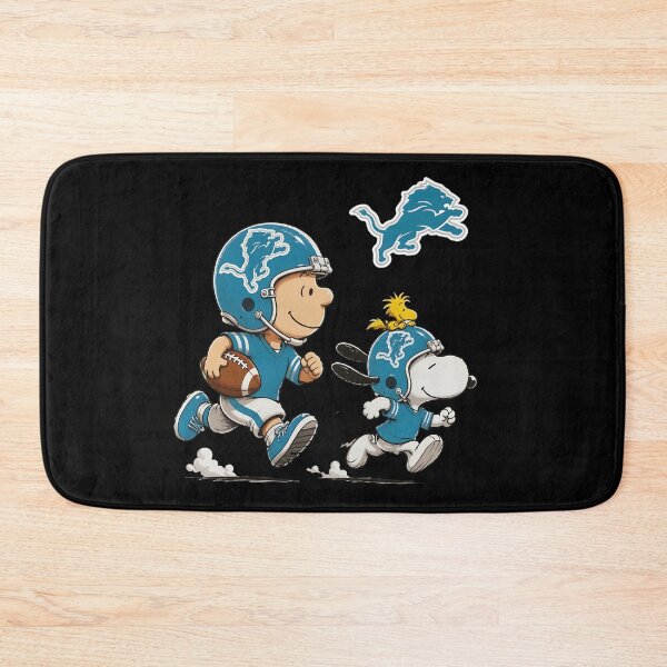 Item preview, Charlie Brown Snoopy Detroit Lions Football designed and sold by WildMyth.
