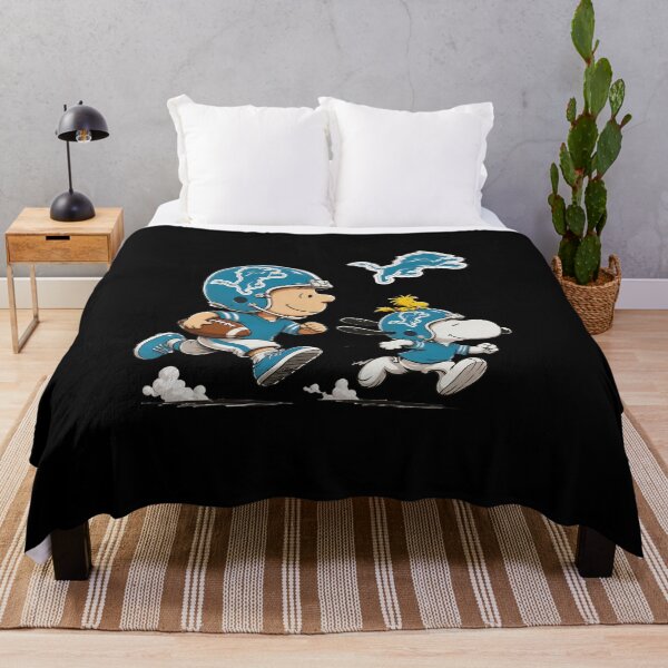 Item preview, Charlie Brown Snoopy Detroit Lions Football designed and sold by WildMyth.